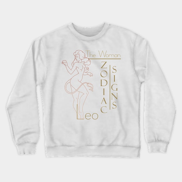 The women Leo Crewneck Sweatshirt by KrasiStaleva